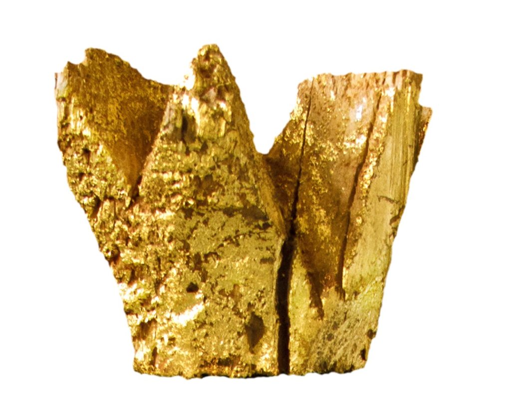 Eine golden bemalte Holzkrone als Symbol für das eigene Ich-Will und neue Lebenskraft nach einem Verlust.
